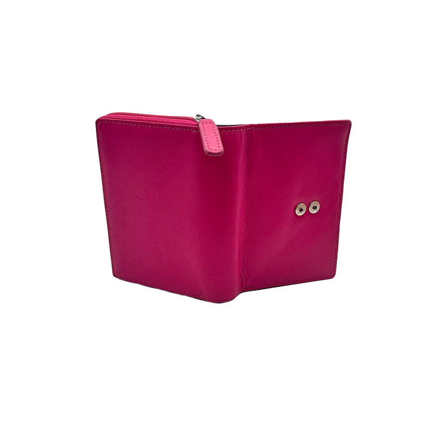 8840 Portafoglio Donna Fucsia/Blu